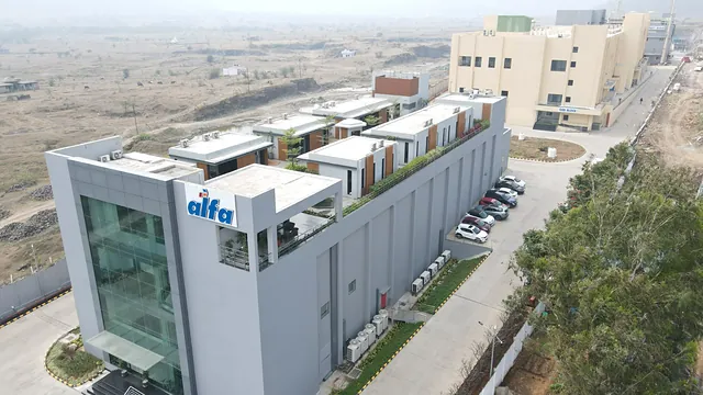 Aerial view of the Alfa Biomed manufacturing facility