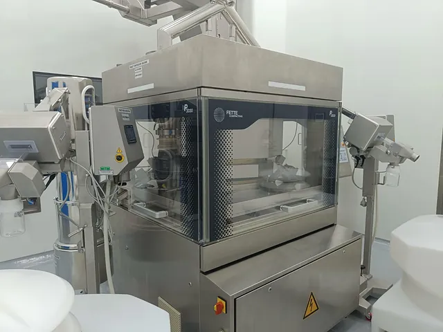 Enclosed processing equipment on the production floor