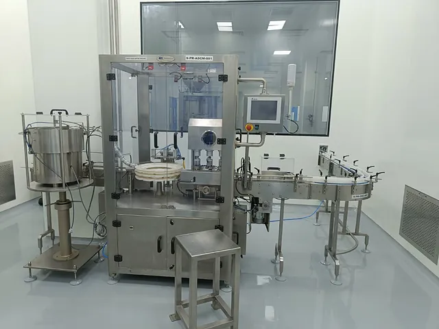 Production line in a clean room